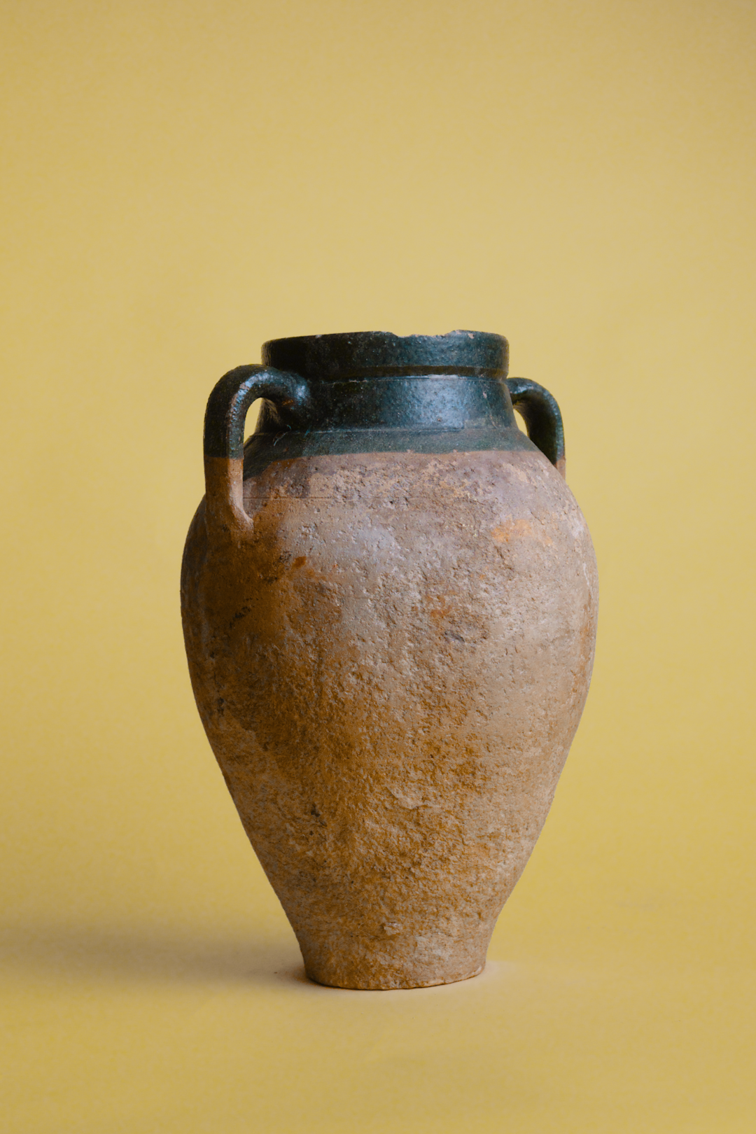 Dark Green Rim Vintage Amphora