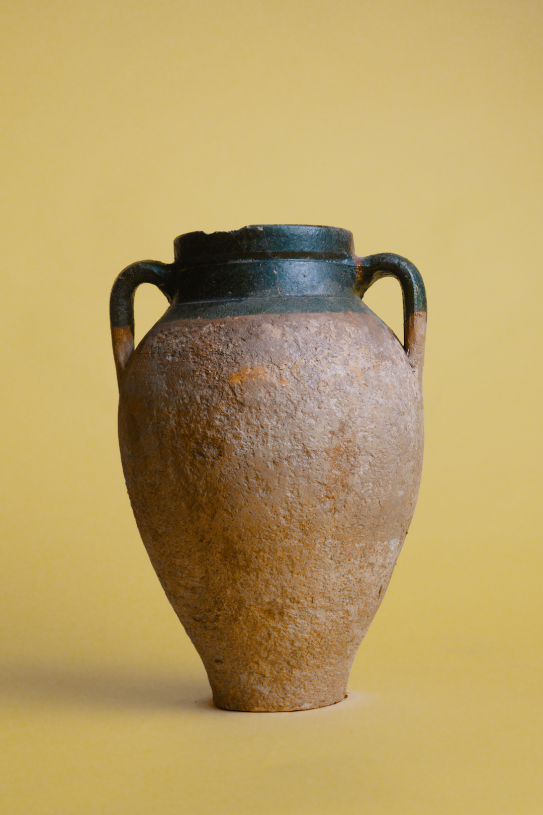 Dark Green Rim Vintage Amphora