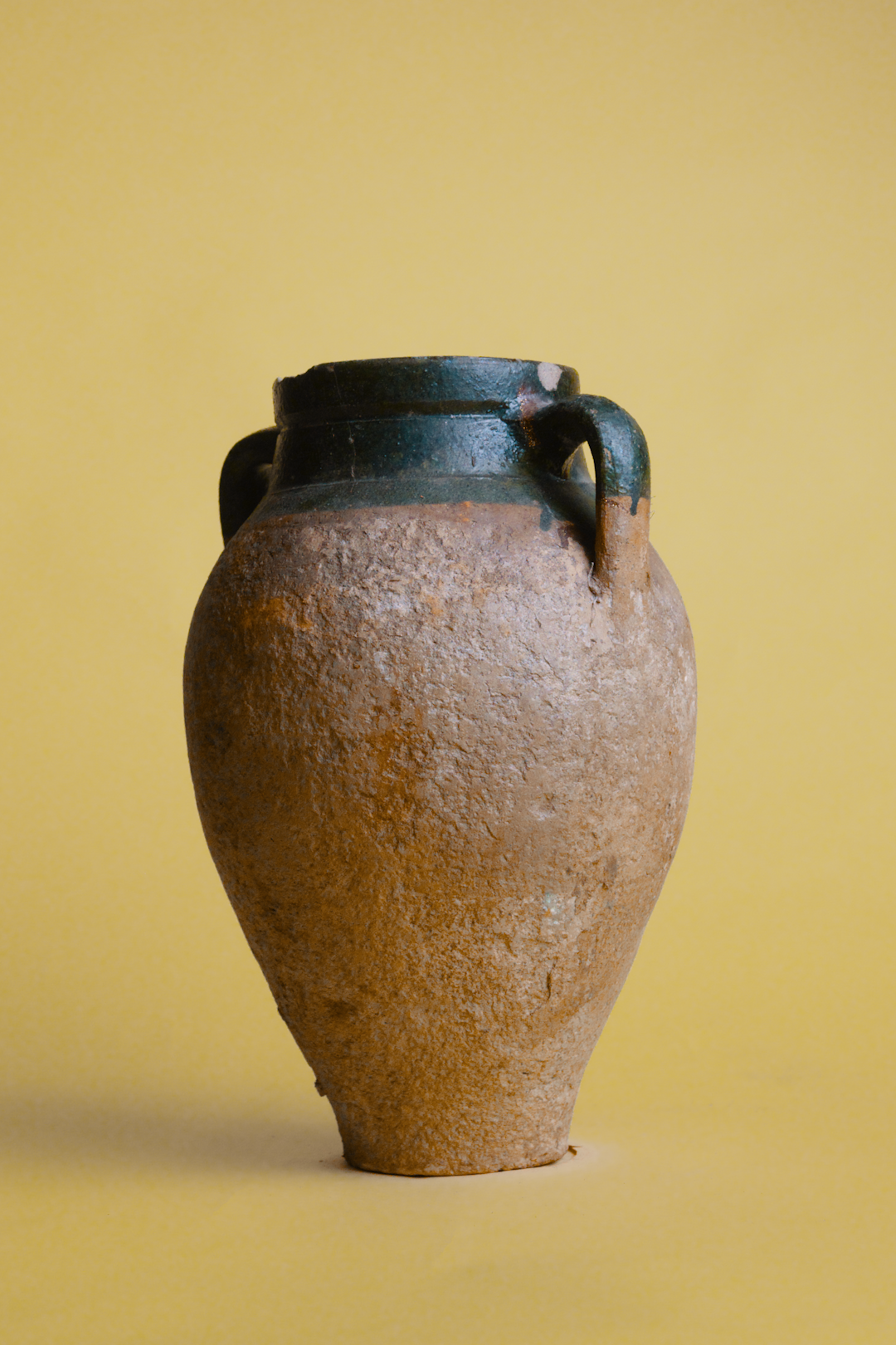 Dark Green Rim Vintage Amphora