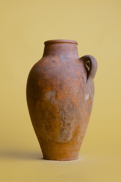 Twin Handles Terracotta Amphora