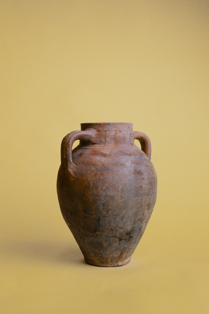 Weathered Patina Double-Handled Pot