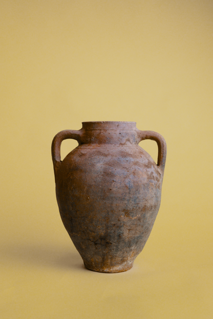 Weathered Patina Double-Handled Pot