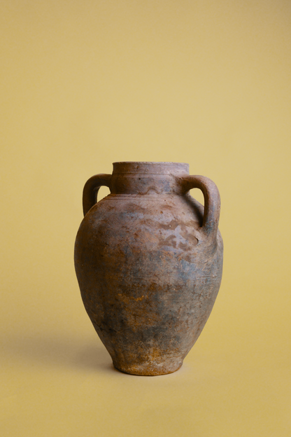 Weathered Patina Double-Handled Pot