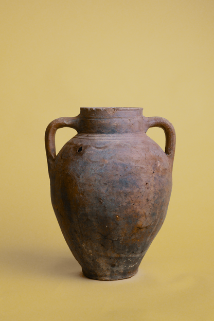 Weathered Patina Double-Handled Pot