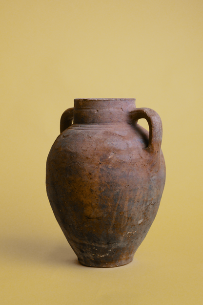 Weathered Patina Double-Handled Pot