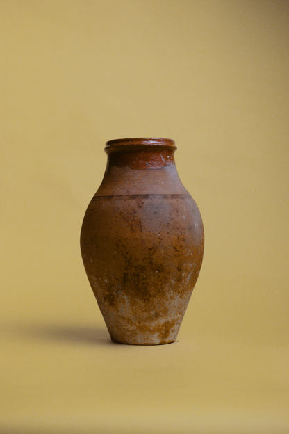 Glazed Neck Terracotta Jar