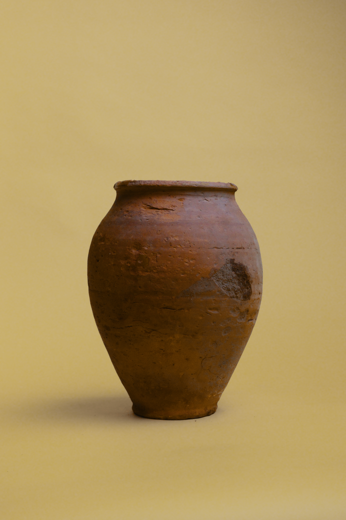 Glazed Rim Rustic Grain Pot