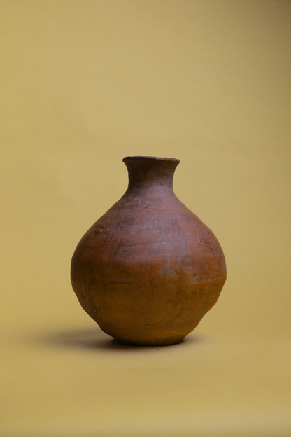 Handcrafted Bulbous Terracotta Jug