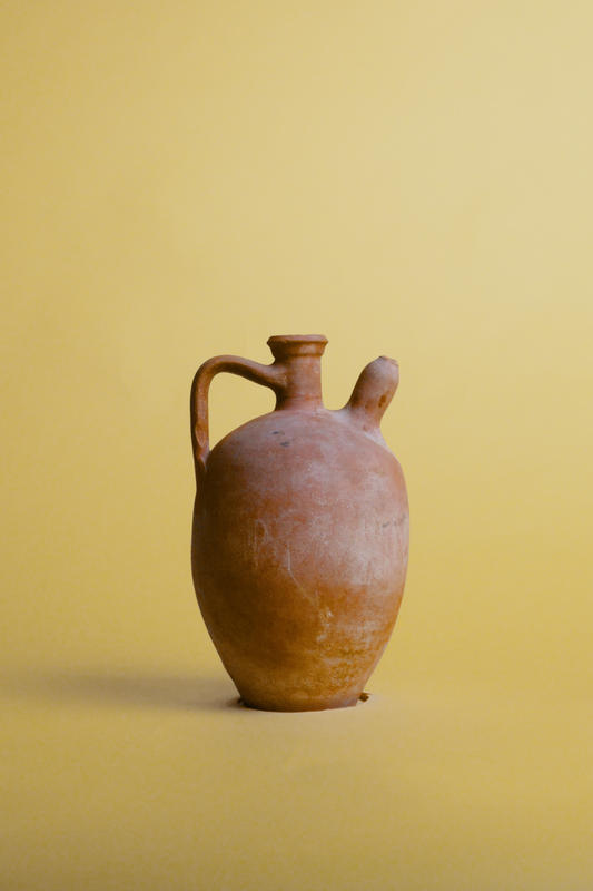 Side Spout Terracotta Oil Jug