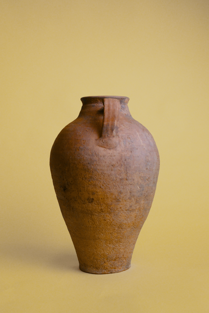 Double-Handled Terracotta Amphora Pot