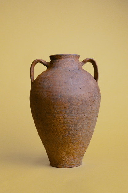 Double-Handled Terracotta Amphora Pot