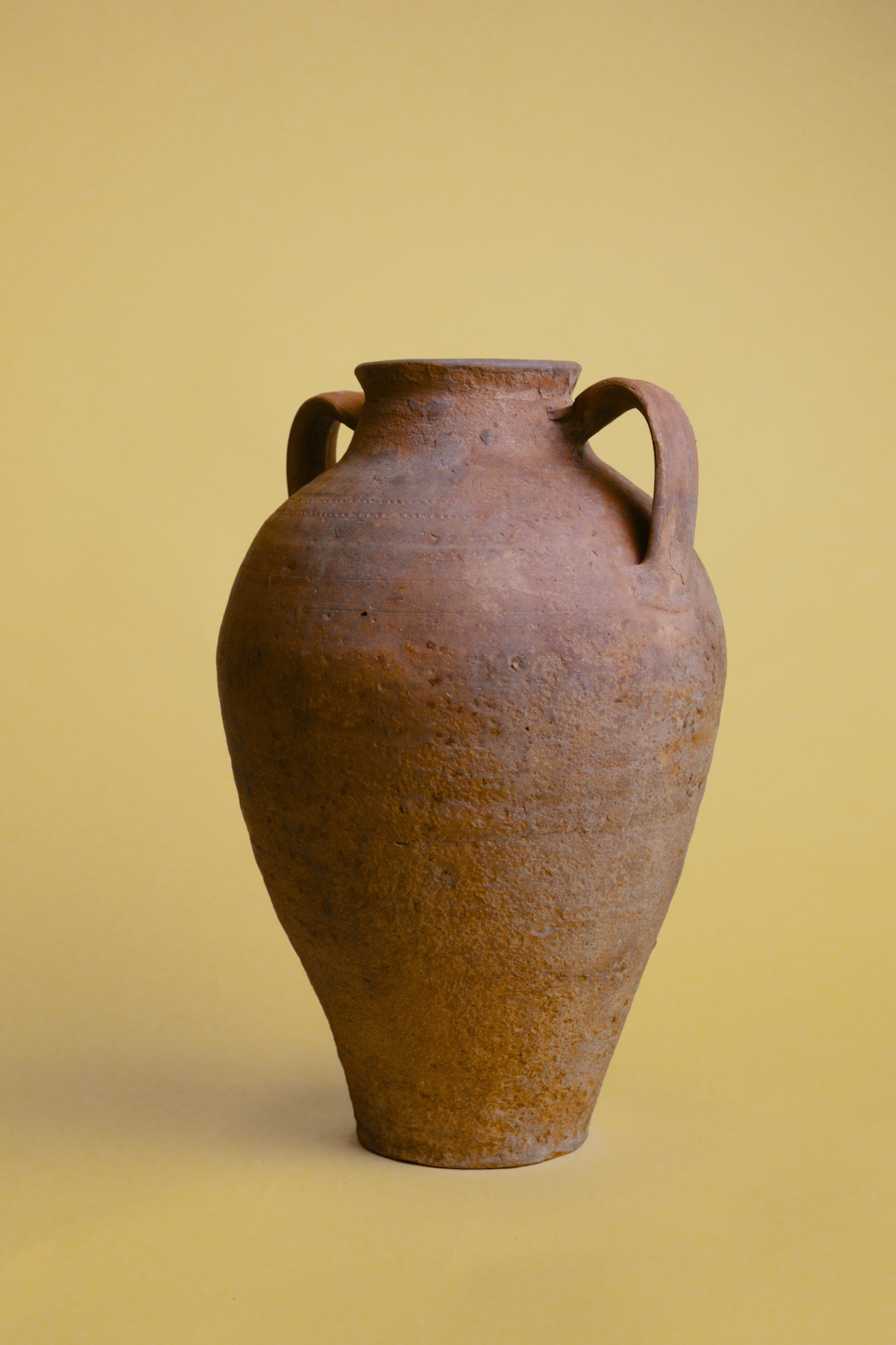 Double-Handled Terracotta Amphora Pot