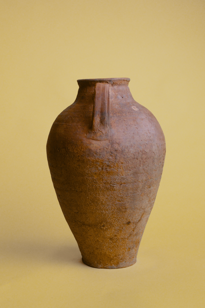 Double-Handled Terracotta Amphora Pot