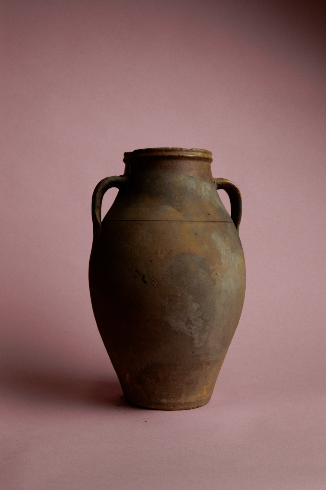 Honey-Toned Turkish Clay Storage Jar