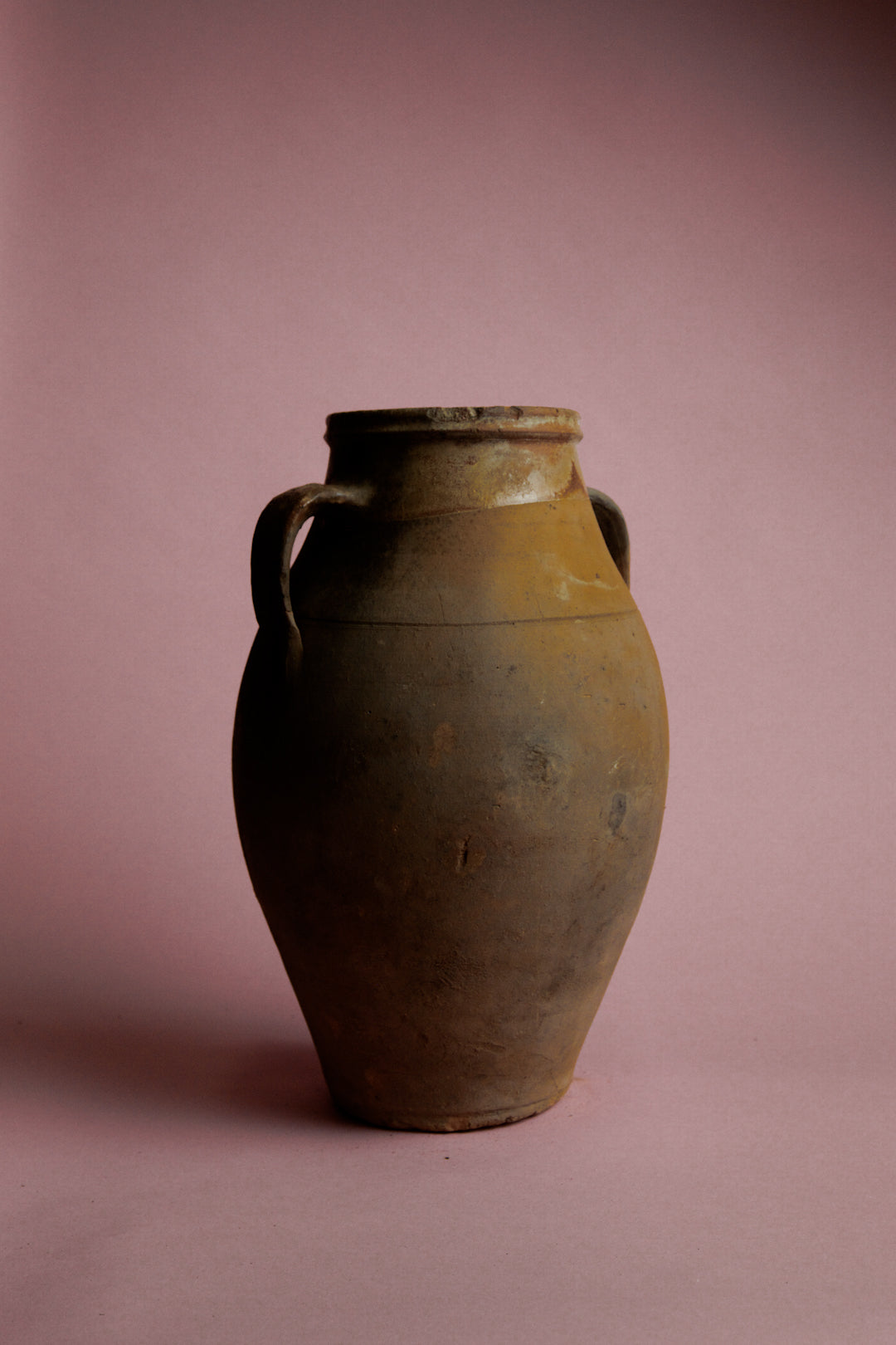 Honey-Toned Turkish Clay Storage Jar