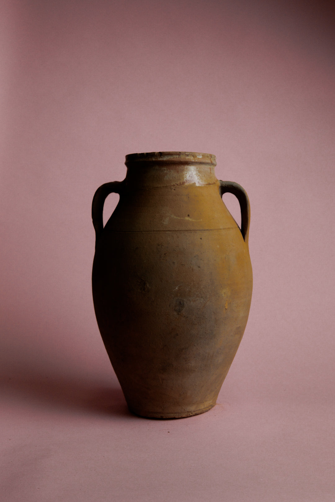 Honey-Toned Turkish Clay Storage Jar