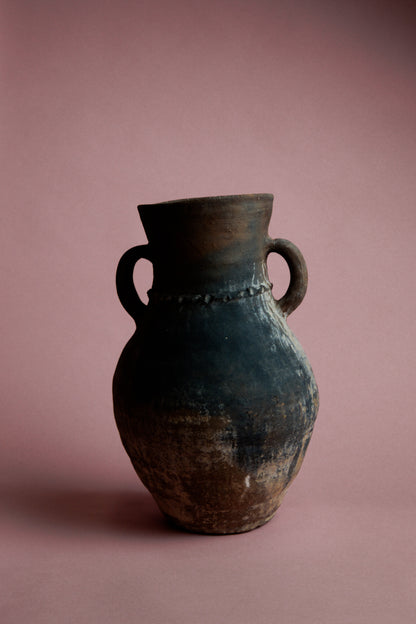 Rustic Blackened Turkish Amphora