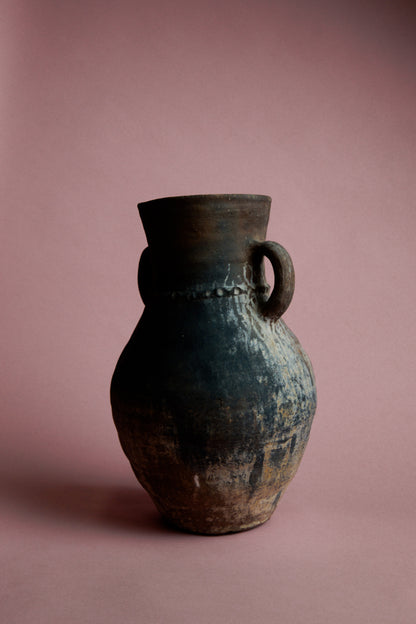 Rustic Blackened Turkish Amphora