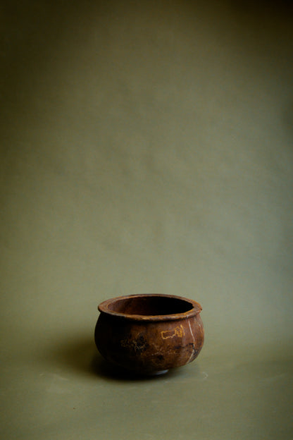 Natural Patina Anatolian Clay Serving Bowl