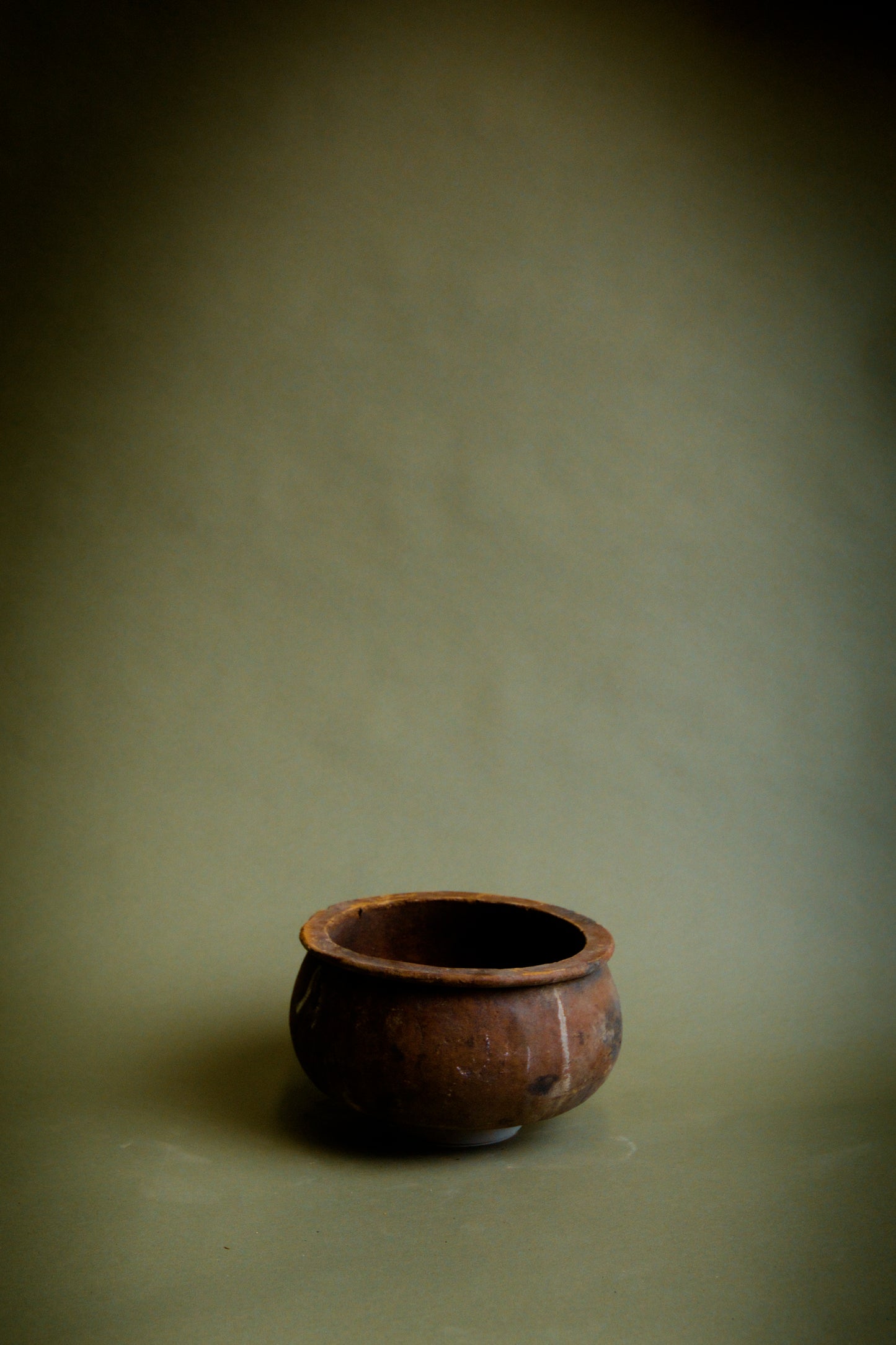 Natural Patina Anatolian Clay Serving Bowl