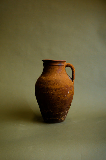 Rustic Patina Earthenware Jug