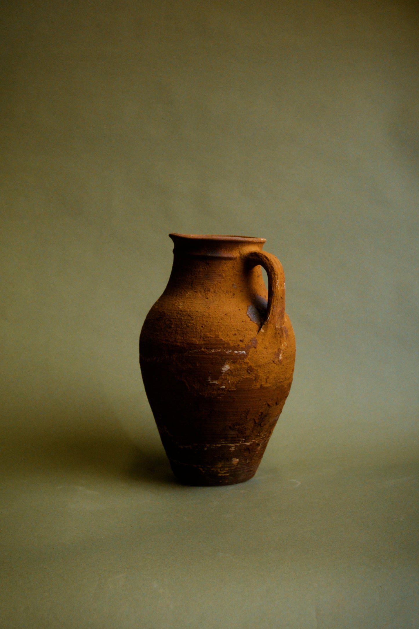 Rustic Patina Earthenware Jug