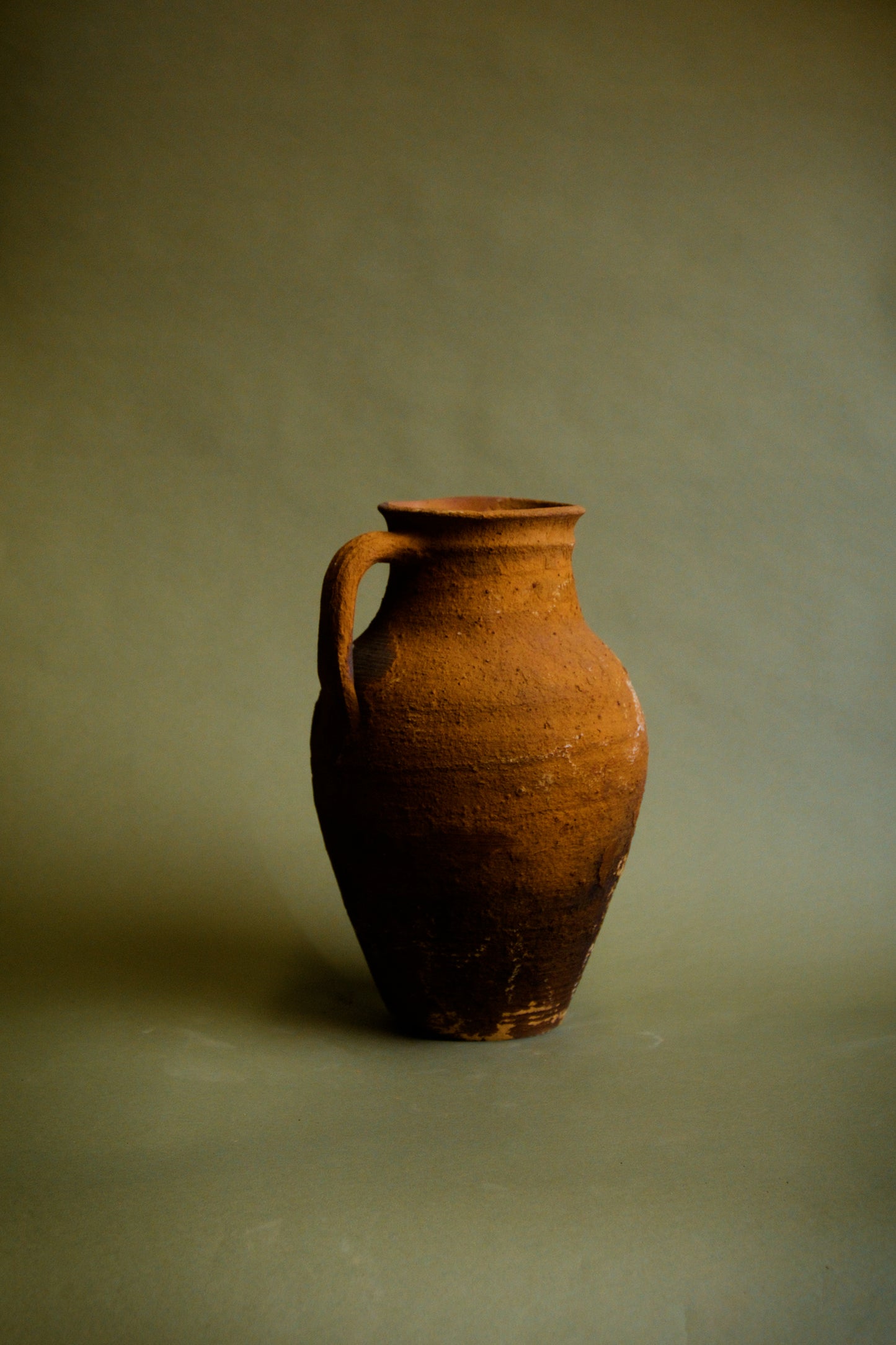 Rustic Patina Earthenware Jug