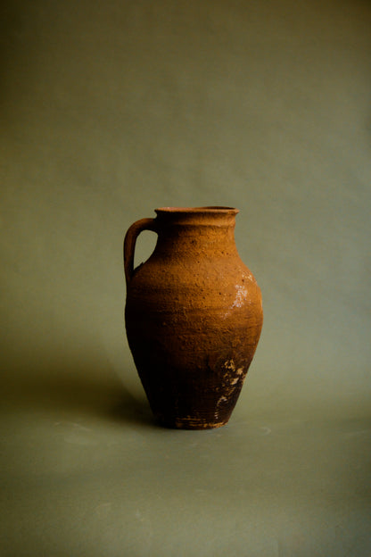 Rustic Patina Earthenware Jug