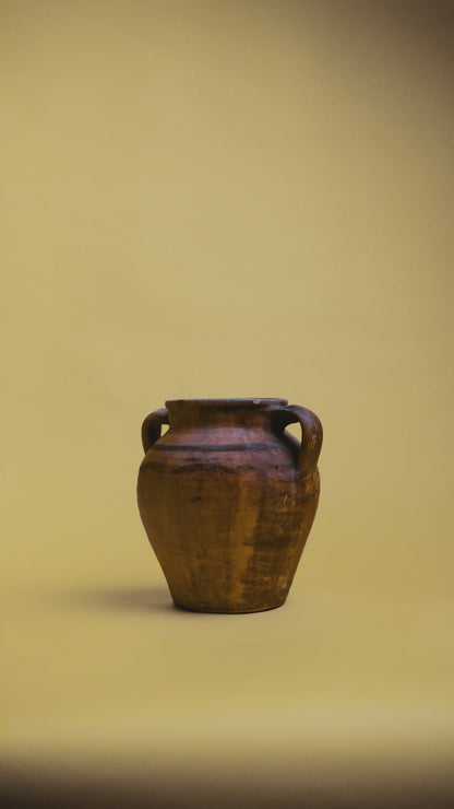 Double-Handled Terracotta Vessel